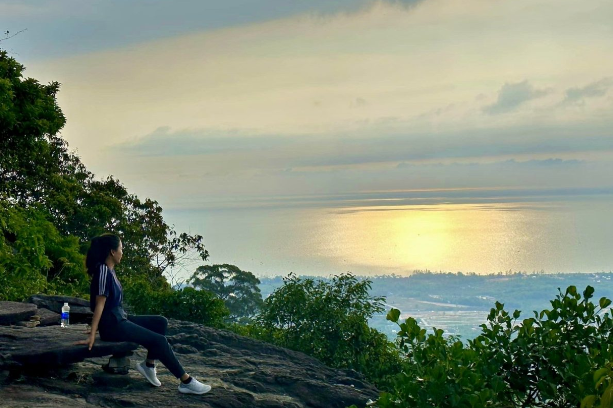 Scenic view from Đỉnh Tiên Sơn Peak overlooking the southern tip of Phu Quoc Island